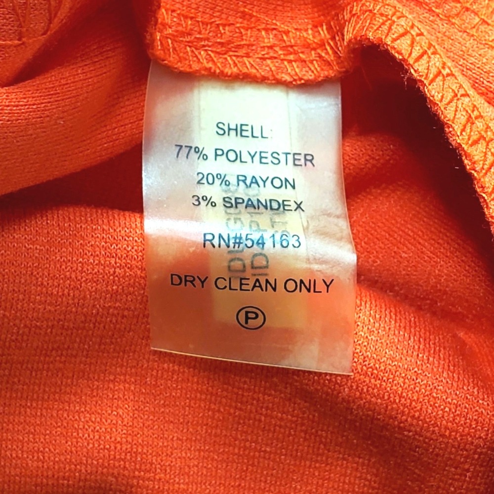 Ivanka Trump Size 16 Orange Starburst Sleeveless Sheath Dress NWT - Picture 5 of 12